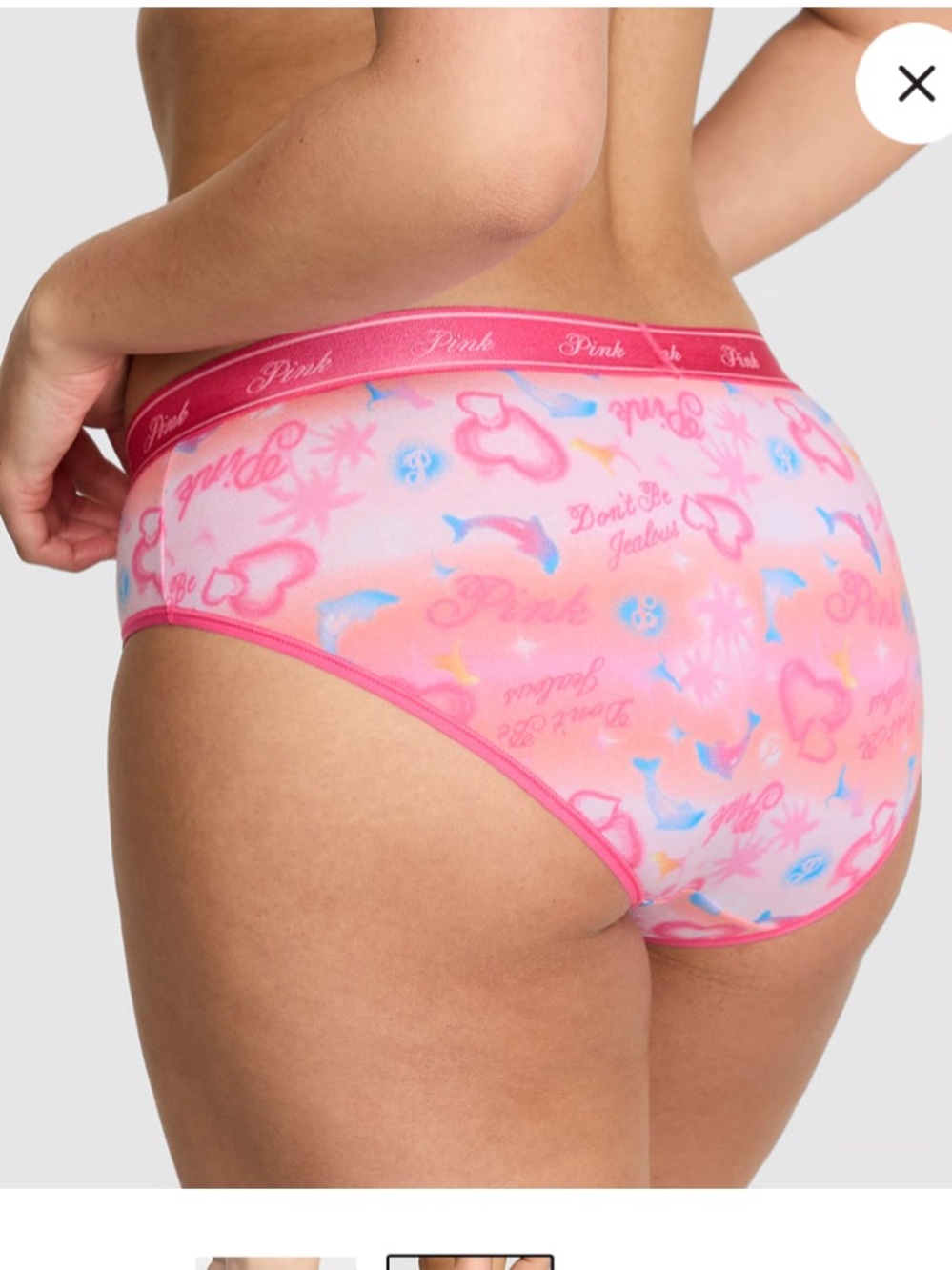🩷VS Pink cotton hiphugger panty sz XL NWT